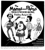 The Mamas & the Papas / Jimi Hendrix / Scott McKenzie on Aug 18, 1967 [921-small]