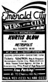 Kurtis Blow / Metropolis on Aug 6, 1980 [963-small]