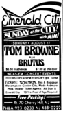 Tom browne / Brutus on Aug 17, 1980 [967-small]