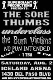 No Pun Intended / The Burn Victims / Underclass / Sore Thumbs / Steve Violence on Aug 2, 2003 [988-small]