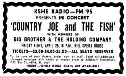 Country Joe & The Fish / Big Brother And The Holding Company on Apr 25, 1969 [366-small]