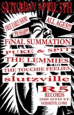 Final Summation / Puke & Spit / The Lemmies / Touchie Feelies / Slutzville on Apr 5, 2009 [038-small]
