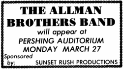 Allman Brothers Band / Alex Taylor Friends & Neighbors on Mar 27, 1972 [142-small]