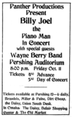 Billy Joel / Wayne Berry Band on Oct 11, 1974 [164-small]