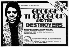 George Thorogood & The Destroyers on Nov 4, 1981 [168-small]