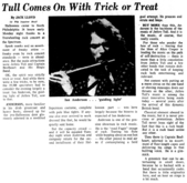 Jethro Tull / Captain Beefheart & His Magic Band on Oct 30, 1972 [259-small]