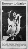 Patti Smith / The Zobo Funn Band on Oct 14, 1978 [613-small]