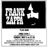 Frank Zappa / Dion on May 5, 1974 [643-small]