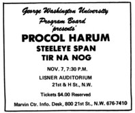 Procol Harum / Steeleye Span / Tir Na Nog on Nov 7, 1972 [655-small]
