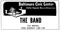 The Band / Taj Mahal on Dec 5, 1971 [692-small]