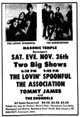 The Lovin' Spoonful / the association / Tommy James & the Shondells on Nov 26, 1966 [762-small]