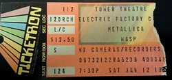 Metallica / W.A.S.P. / Armored Saint on Jan 12, 1985 [875-small]