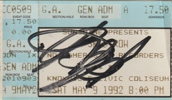 signed by Phil Anselmo of Pantera, Skid Row / Pantera on May 9, 1992 [961-small]