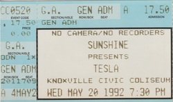 Tesla / Firehouse on May 20, 1992 [963-small]