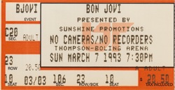 Bon Jovi / Sage on Mar 7, 1993 [966-small]