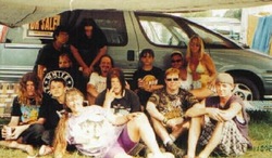 Chris ODonnell, Cindy ODonnell, Brian OConnor, Kevin O’Connor, Brendan Oconnor , Dusty Bell,  Duane Didier, tags: Zephyrhills, Florida, United States - 98 Rock Livestock 12 on Apr 27, 2002 [168-small]