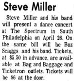 Steve Miller Band / Boz Scaggs / James Cotton Blues Band on Apr 26, 1974 [214-small]