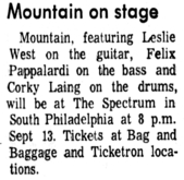 Mountain / Lynyrd Skynyrd / brownsville station on Sep 13, 1974 [216-small]