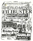 Fifteen / The Rudiments / Filibuster / Pocket Change / Crash and Britany / Bisybackson on Feb 18, 1995 [321-small]