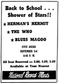 Herman's Hermits / The Who / The Blues Magoos on Sep 3, 1967 [438-small]
