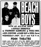 The Beach Boys / Buffalo Springfield / Strawberry Alarm Clock / Pickle Brothers / Soul Survivors on Nov 22, 1967 [439-small]