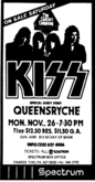 KISS / Queensryche  on Nov 26, 1984 [489-small]