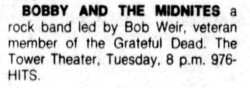 Bobby And The Midnites / Bob Weir / Jorma Kaukonen / Steve Morse Band on Aug 28, 1984 [614-small]
