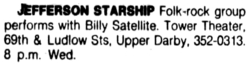 Jefferson Starship / Billy Satellite on Sep 19, 1984 [626-small]