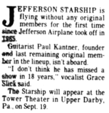 Jefferson Starship / Billy Satellite on Sep 19, 1984 [696-small]
