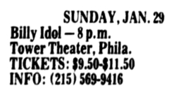 Billy Idol / Pretty Poison on Jan 29, 1984 [700-small]