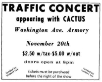 Traffic / Cactus on Nov 20, 1970 [779-small]