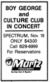 Culture Club / Beru Revue on Nov 19, 1984 [792-small]