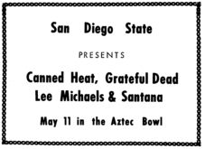 Canned Heat / Grateful Dead / Lee Michaels / Santana on May 11, 1969 [985-small]