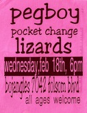 Pegboy / Pocket Change / Lizards on Feb 18, 1998 [103-small]