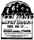 Deep Purple / savoy brown on Feb 12, 1974 [137-small]
