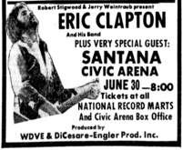 Eric Clapton / Santana on Jun 30, 1975 [186-small]