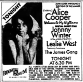 Alice Cooper / Johnny Winter / Leslie West / James Gang on Jul 6, 1975 [228-small]