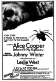 Alice Cooper / Johnny Winter / Leslie West / James Gang on Jul 6, 1975 [229-small]