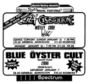 Blue Oyster Cult / Zebra / Dokken on Jan 7, 1984 [471-small]