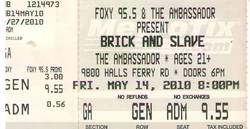 BRICK   / SLAVE on May 14, 2010 [477-small]