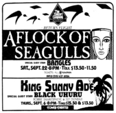 A Flock of Seagulls / The Bangles on Sep 22, 1984 [505-small]