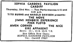 Jimi Hendrix / Pink Floyd / The Move / The Nice / Eire Apparent on Nov 23, 1967 [675-small]