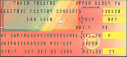 14 Karat Soul / Lou Reed on Oct 6, 1984 [855-small]