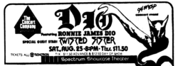 Ronnie James Dio / Twisted Sister on Aug 25, 1984 [892-small]