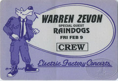 Warren Zevon / Raindogs on Feb 9, 1990 [932-small]