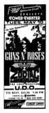 Guns N' Roses / Zodiac Mindwarp & the Love Reaction  / U.D.O. on May 10, 1988 [201-small]