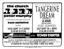 The Church / Peter Murphy / Tom Verlaine on Sep 7, 1988 [209-small]