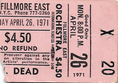 Grateful Dead / New Riders of the Purple Sage on Apr 26, 1971 [247-small]