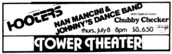 The Hooters / Nan Mancini And JDB / Chubby Checker on Jul 8, 1982 [272-small]