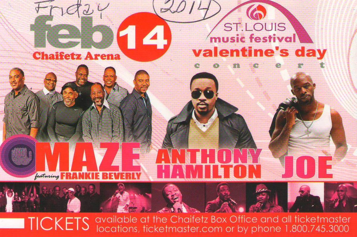 Maze featuring Frankie Beverly Concert & Tour History Concert Archives